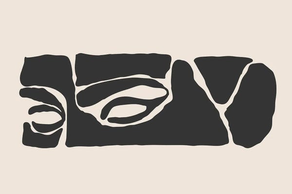 Organic Modern: Abstract Face Series IV - II by jay stanley