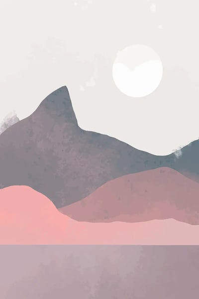 Minimal Landscape by jay stanley framed canvas print