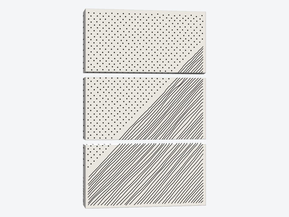 Minimal Line Vibes III by Jay Stanley 3-piece Canvas Print