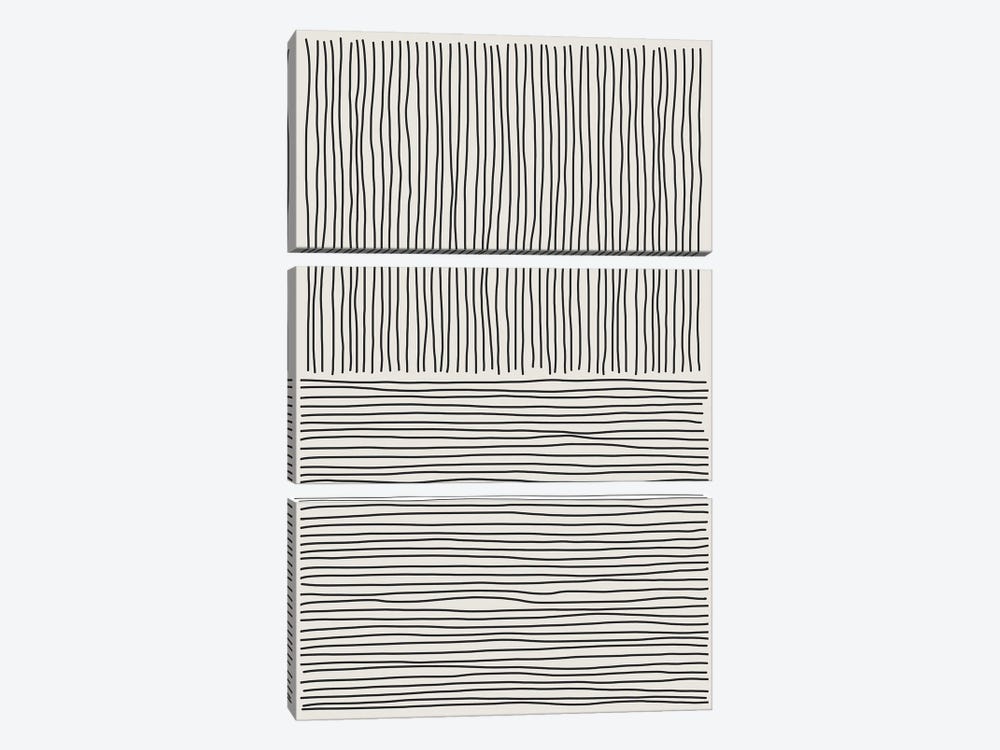 Minimal Line Vibes VII by Jay Stanley 3-piece Canvas Print