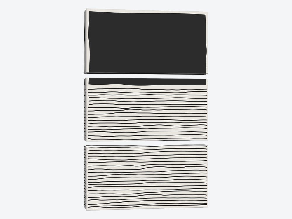 Minimal Line Vibes IX by Jay Stanley 3-piece Canvas Wall Art