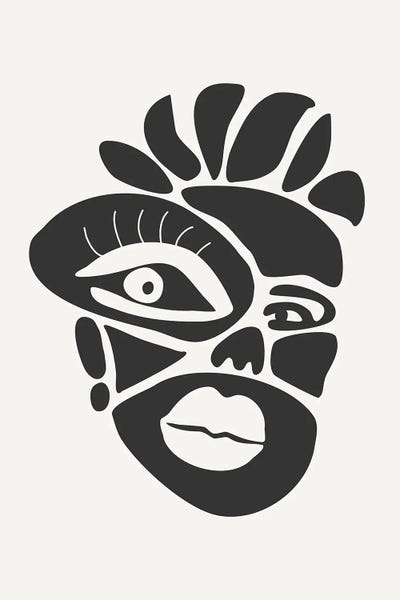 Cubist Visage: Abstract Faces Series I by jay stanley