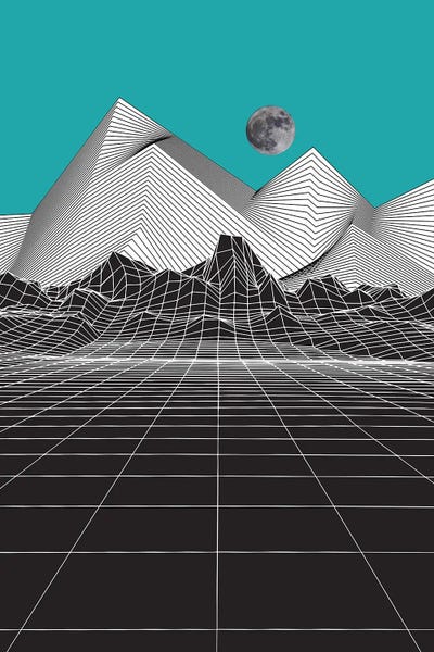 jay stanley: Moon Rise Blue by jay stanley
