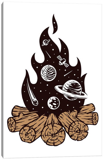Mystical Fire Canvas Art Print - Solar System Art