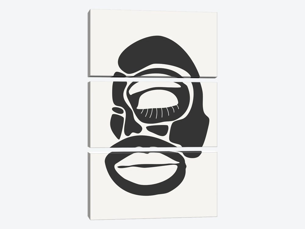 Abstract Faces Series II by Jay Stanley 3-piece Art Print