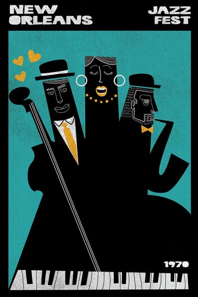 Illustrations: New Orleans Jazz Fest by jay stanley