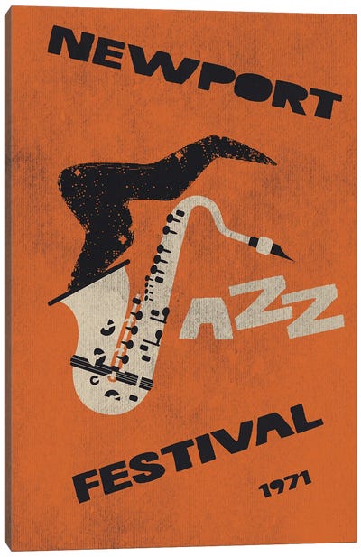 Newport Jazz Festival Canvas Art Print - Jazz Art