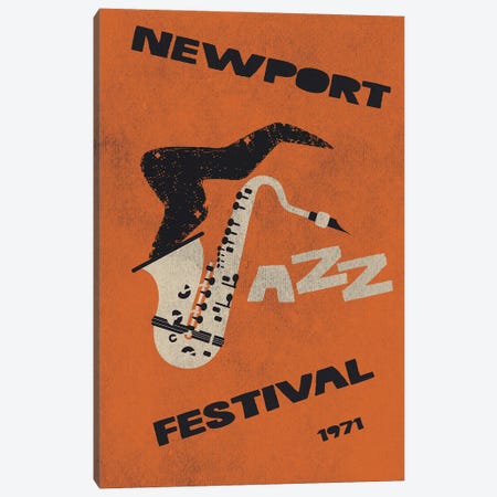 Newport Jazz Festival Canvas Print #STY364} by Jay Stanley Canvas Art Print