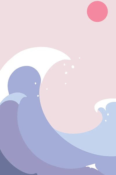 Ocean Waves III by jay stanley framed canvas print