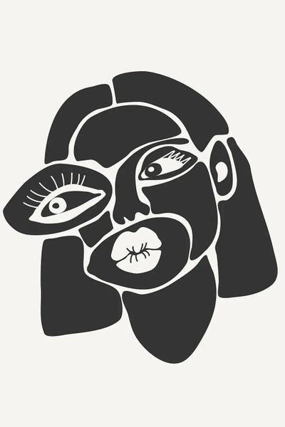 Cubist Visage: Abstract Faces Series III by jay stanley