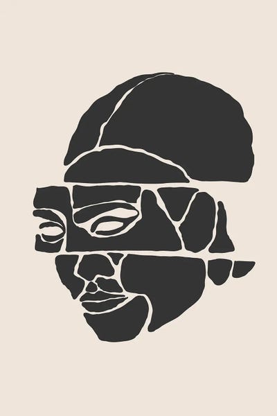 Abstract Faces Set I by jay stanley framed wall art