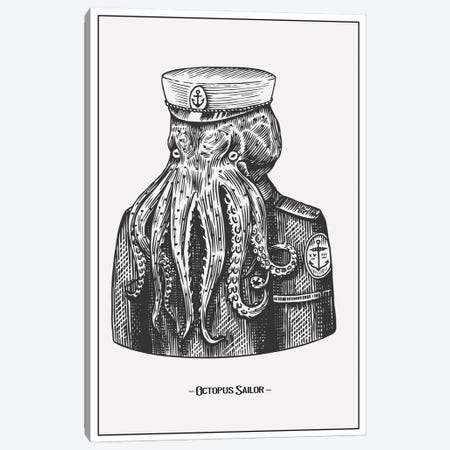 Octopus Sailor Canvas Print #STY370} by Jay Stanley Canvas Art Print
