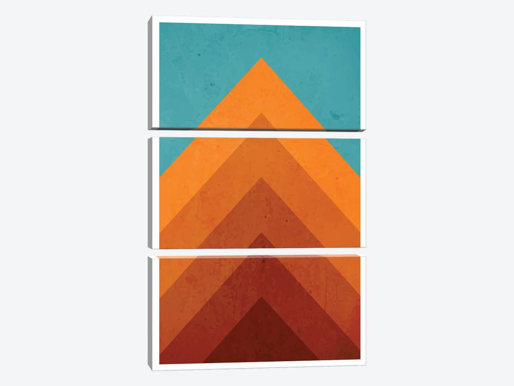 Orange Peak Mountain by Jay Stanley 3-piece Art Print