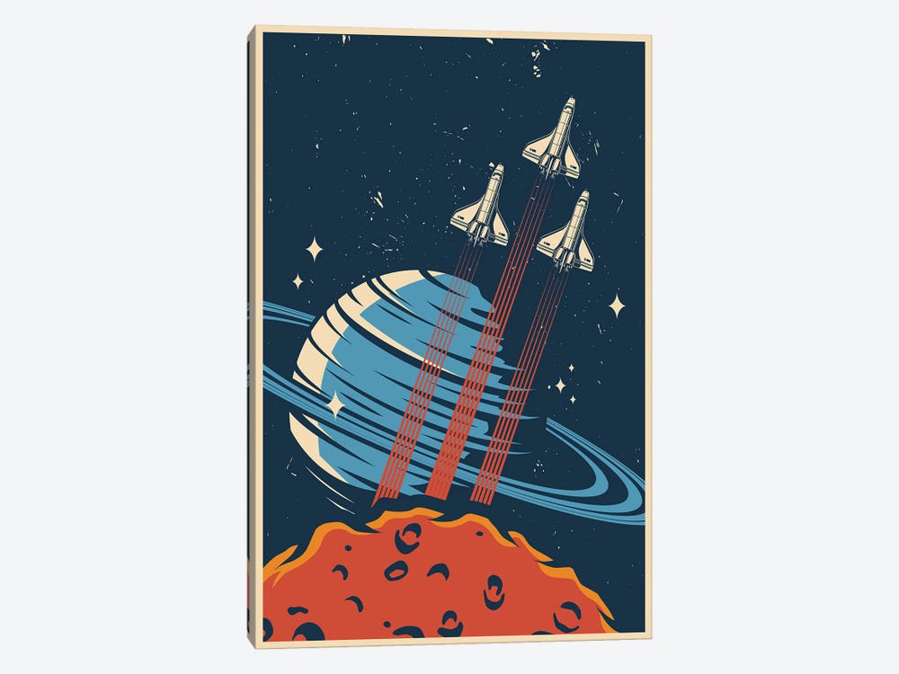 Outer Space Series I by Jay Stanley 1-piece Canvas Art