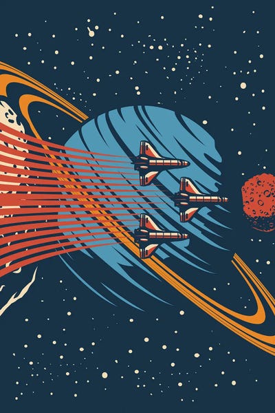 Space Travel Posters: Outer Space Series II by jay stanley