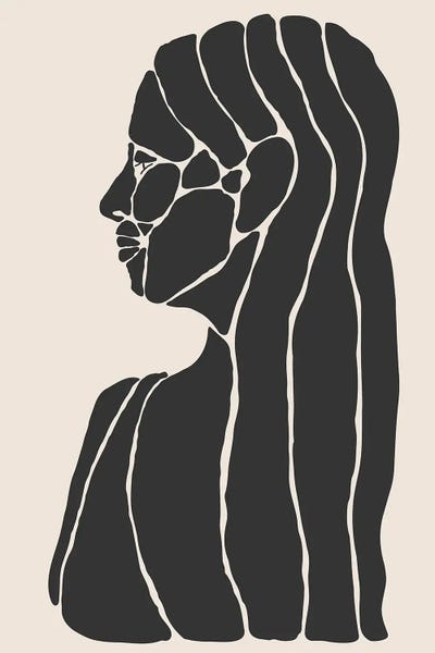 Abstract Faces Set II by jay stanley multi panel art