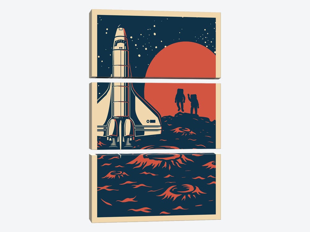 Outer Space Series X by Jay Stanley 3-piece Canvas Artwork
