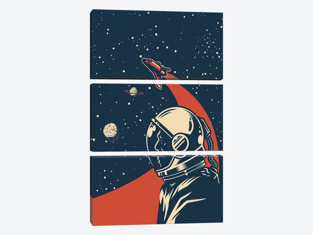 Outer Space Series XIII by Jay Stanley 3-piece Canvas Art