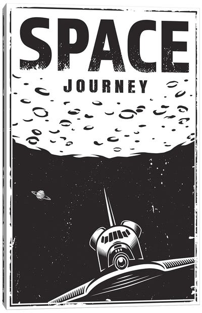 Outer Space Series XX Canvas Art Print - Space Shuttle Art