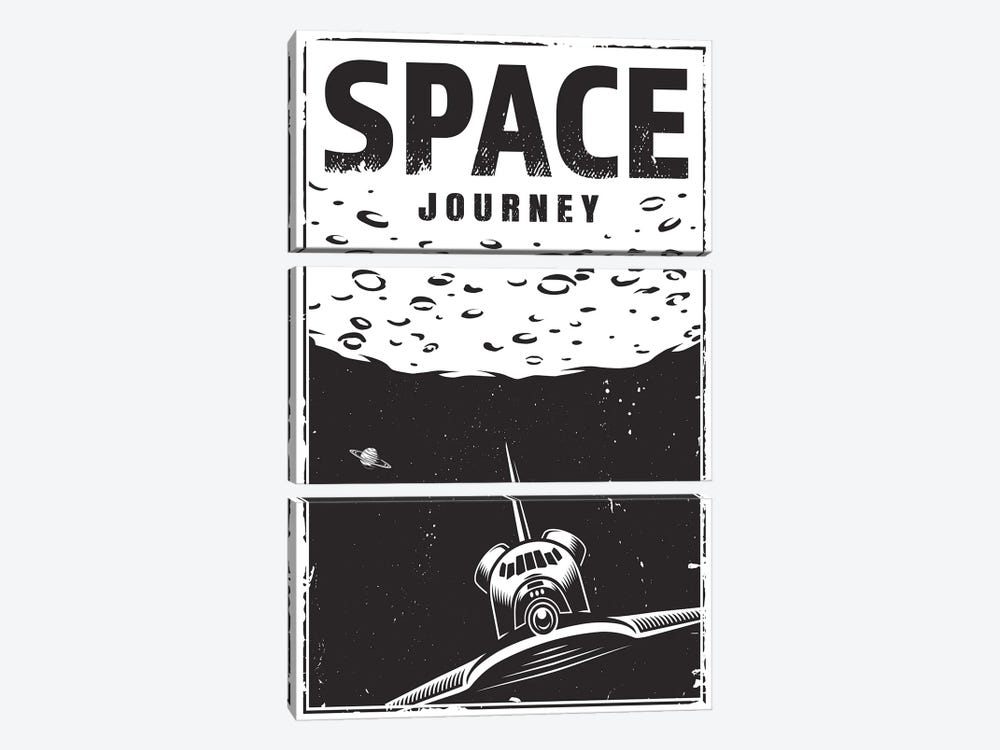 Outer Space Series XX by Jay Stanley 3-piece Canvas Wall Art