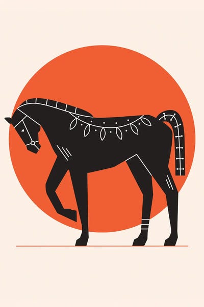 Scandinavian Office: Proud Horse by jay stanley