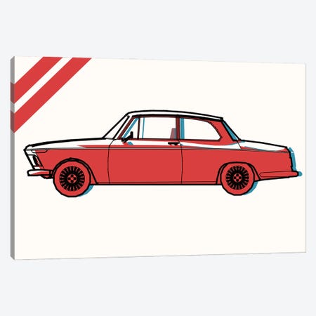 Red Car Canvas Print #STY398} by Jay Stanley Canvas Print