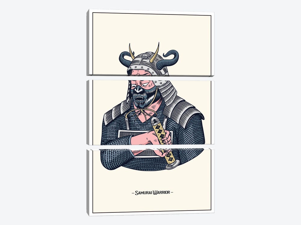 Samurai Warrior by Jay Stanley 3-piece Art Print