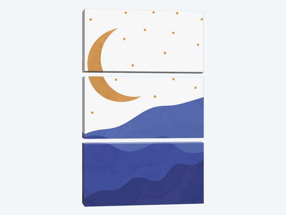 Sun And Moon I by Jay Stanley 3-piece Canvas Artwork