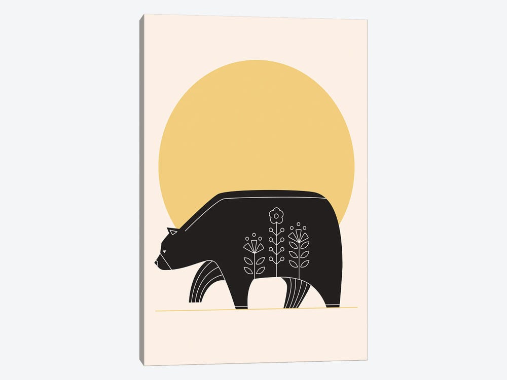 Sunny Day Bear by Jay Stanley 1-piece Canvas Wall Art