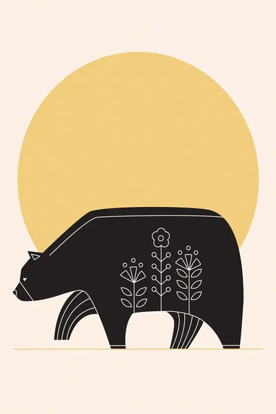 Scandinavian Office: Sunny Day Bear by jay stanley