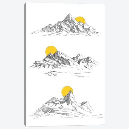 Sunny Mountains Canvas Print #STY408} by Jay Stanley Canvas Print