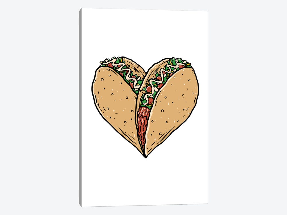 Tacos Are Life by Jay Stanley 1-piece Canvas Print