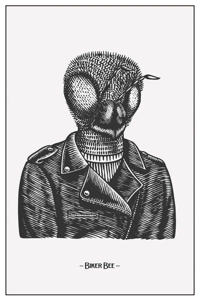 Bees: The Biker Bee by jay stanley