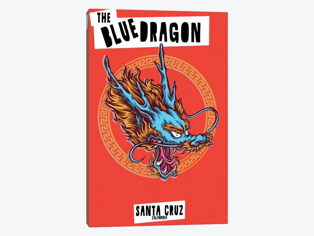 The Blue Dragon by Jay Stanley 1-piece Canvas Artwork