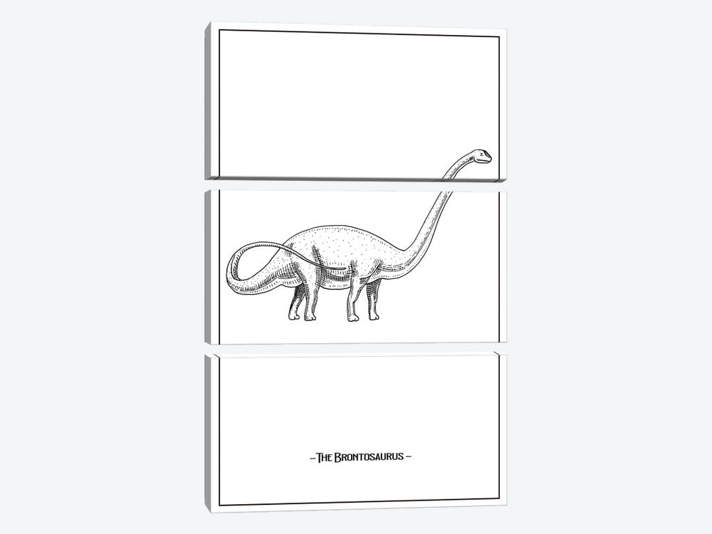 The Brontosaurus by Jay Stanley 3-piece Canvas Print