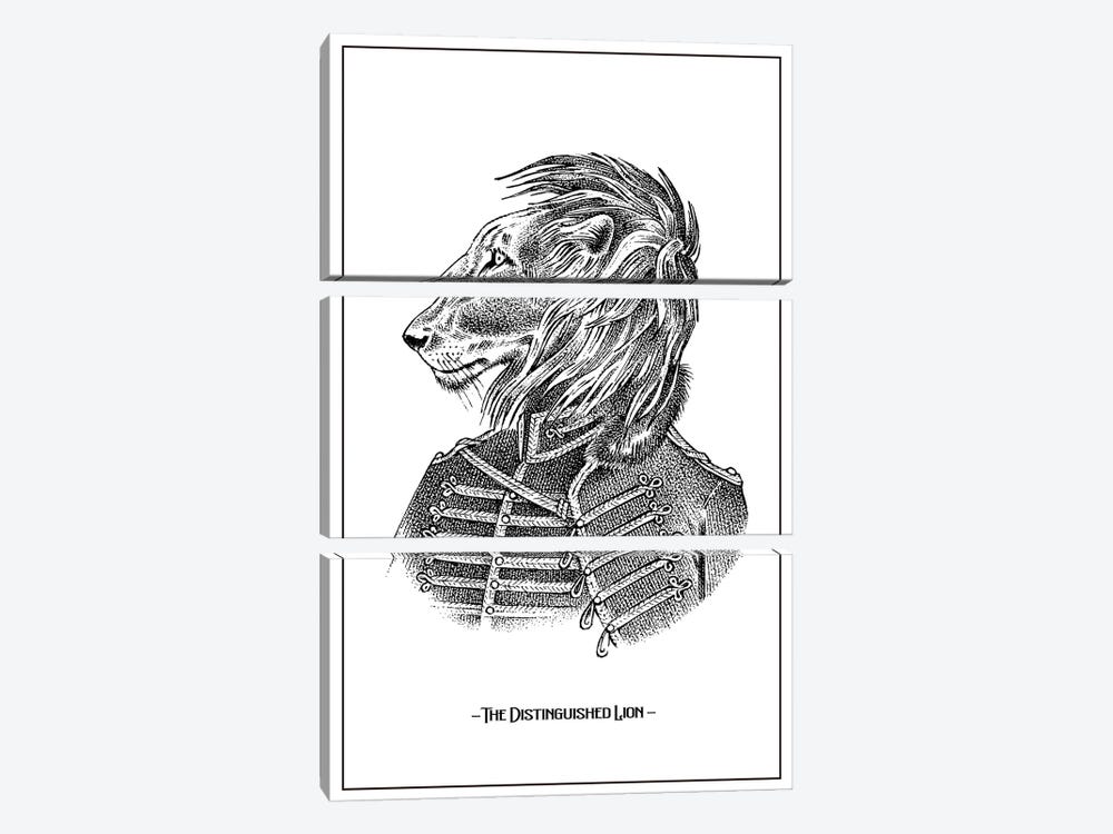 The Distinguished Lion by Jay Stanley 3-piece Art Print