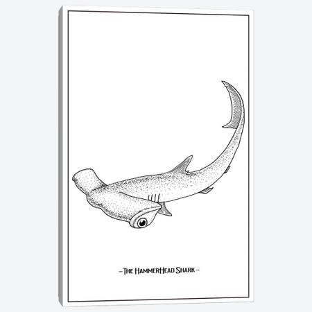 The Hammerhead Shark Canvas Print #STY430} by Jay Stanley Canvas Art