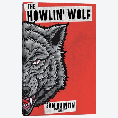 The Howlin Wolf Canvas Print #STY432} by Jay Stanley Canvas Artwork