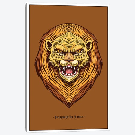 The King Of The Jungle Canvas Print #STY433} by Jay Stanley Canvas Art