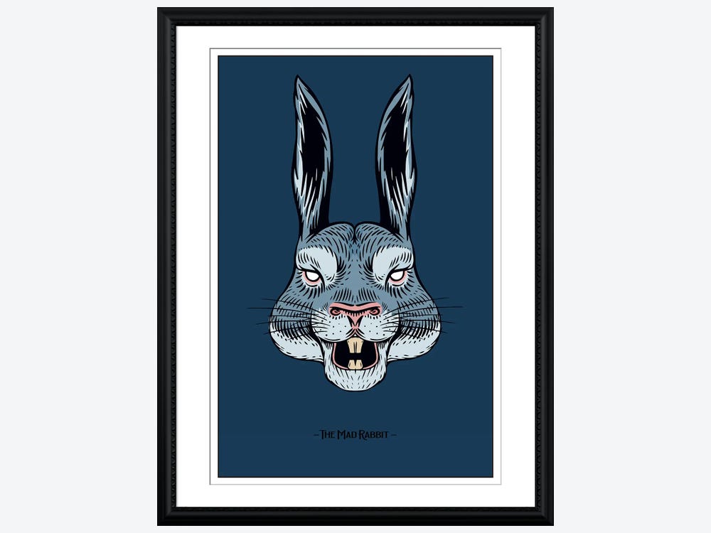 Jay Stanley Canvas Prints - The Mad Rabbit ( Animals > Wildlife > Rabbits art) - 26x18 in