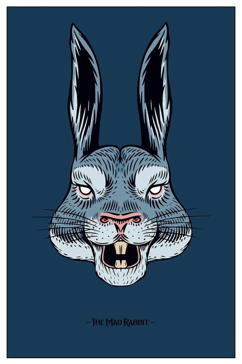 The Mad Rabbit by jay stanley wall art