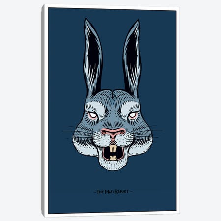 The Mad Rabbit Canvas Print #STY434} by Jay Stanley Art Print