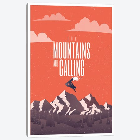 The Mountains Are Calling Canvas Print #STY439} by Jay Stanley Canvas Art