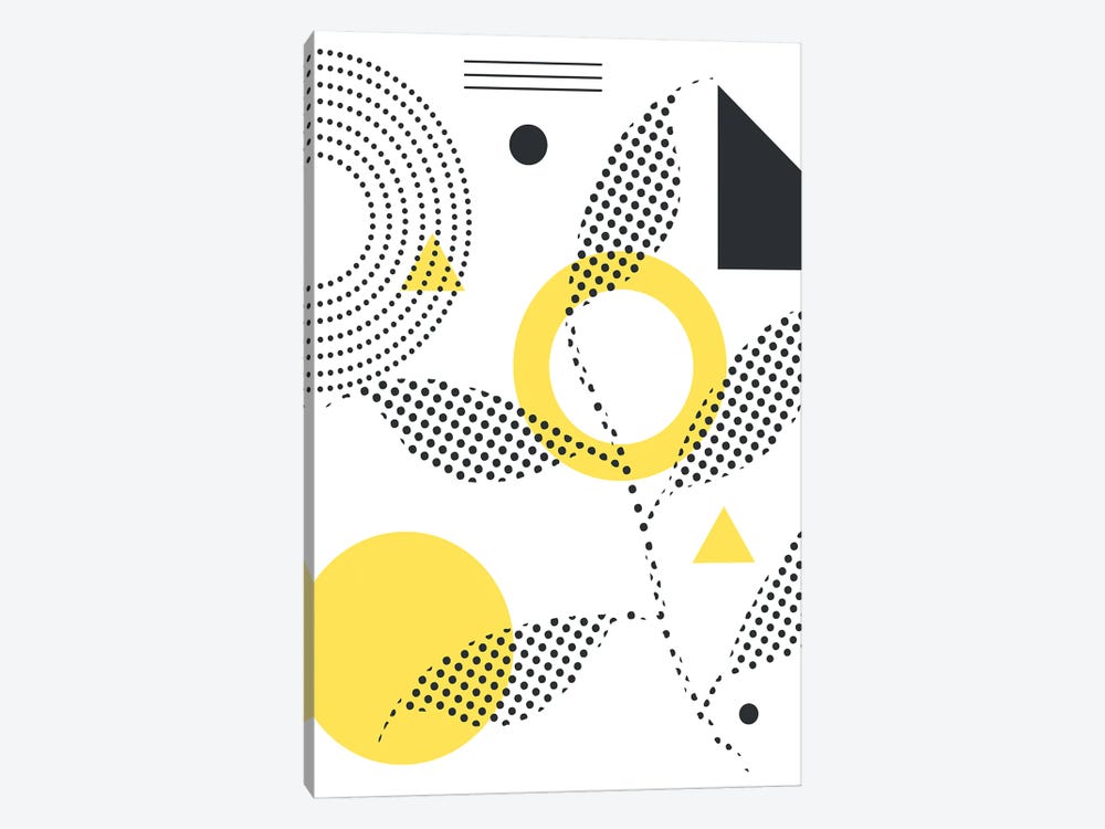 Abstract Halftone Shapes II by Jay Stanley 1-piece Art Print
