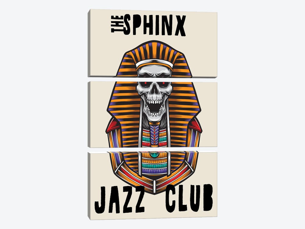The Sphinx Jazz Club by Jay Stanley 3-piece Canvas Art Print