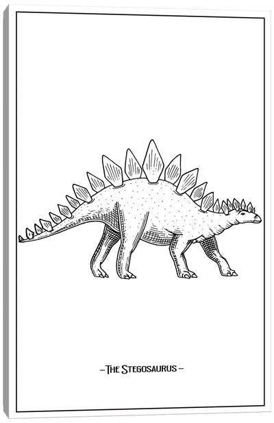 The Stegosaurus Canvas Art Print - Jay Stanley