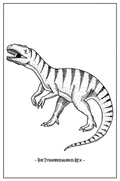 Kids Dinosaur Art: The Tyrannosaurus Rex by jay stanley