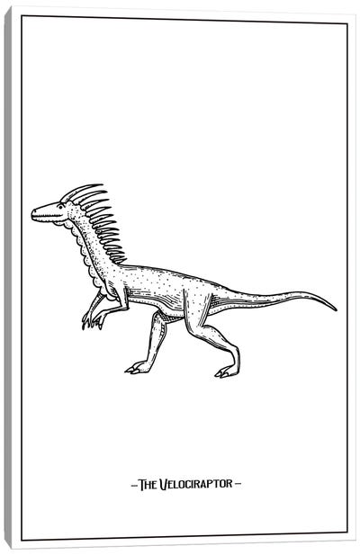 The Velociraptor Canvas Art Print - Jay Stanley