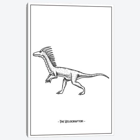 The Velociraptor Canvas Print #STY457} by Jay Stanley Art Print
