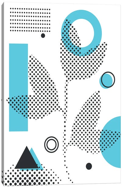 Abstract Halftone Shapes III Canvas Art Print - Jay Stanley